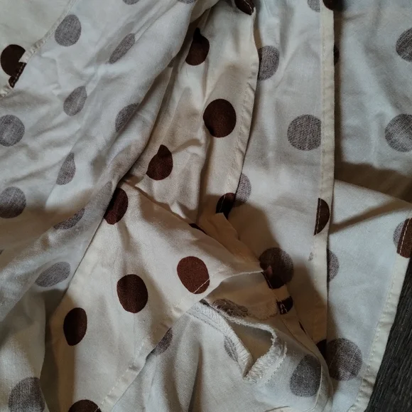 NWT Zara Cream&Brown Polka Dot Skort - Picture 2 of 4